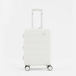 Tesport Cloud Flex Carry-On Luggage in White front view