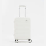 Tesport Cloud Flex Carry-On Luggage in White front view