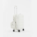 Tesport Cloud Flex Carry-On Luggage in White with accessories