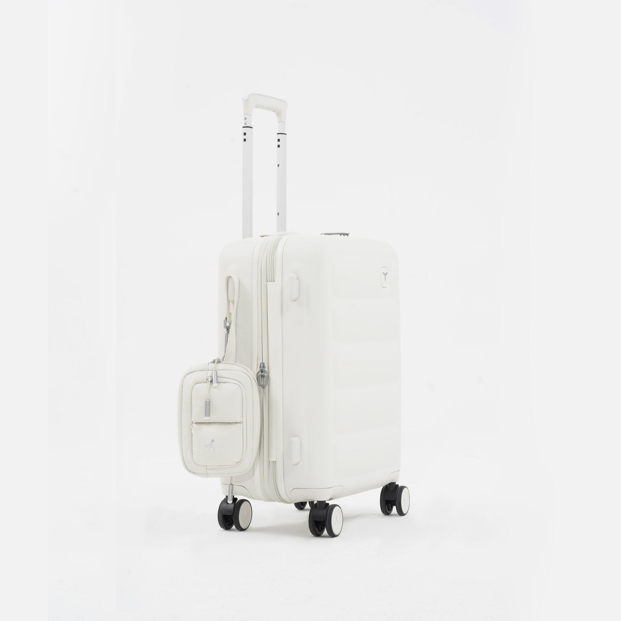 Tesport Cloud Flex Carry-On Luggage in White with accessories