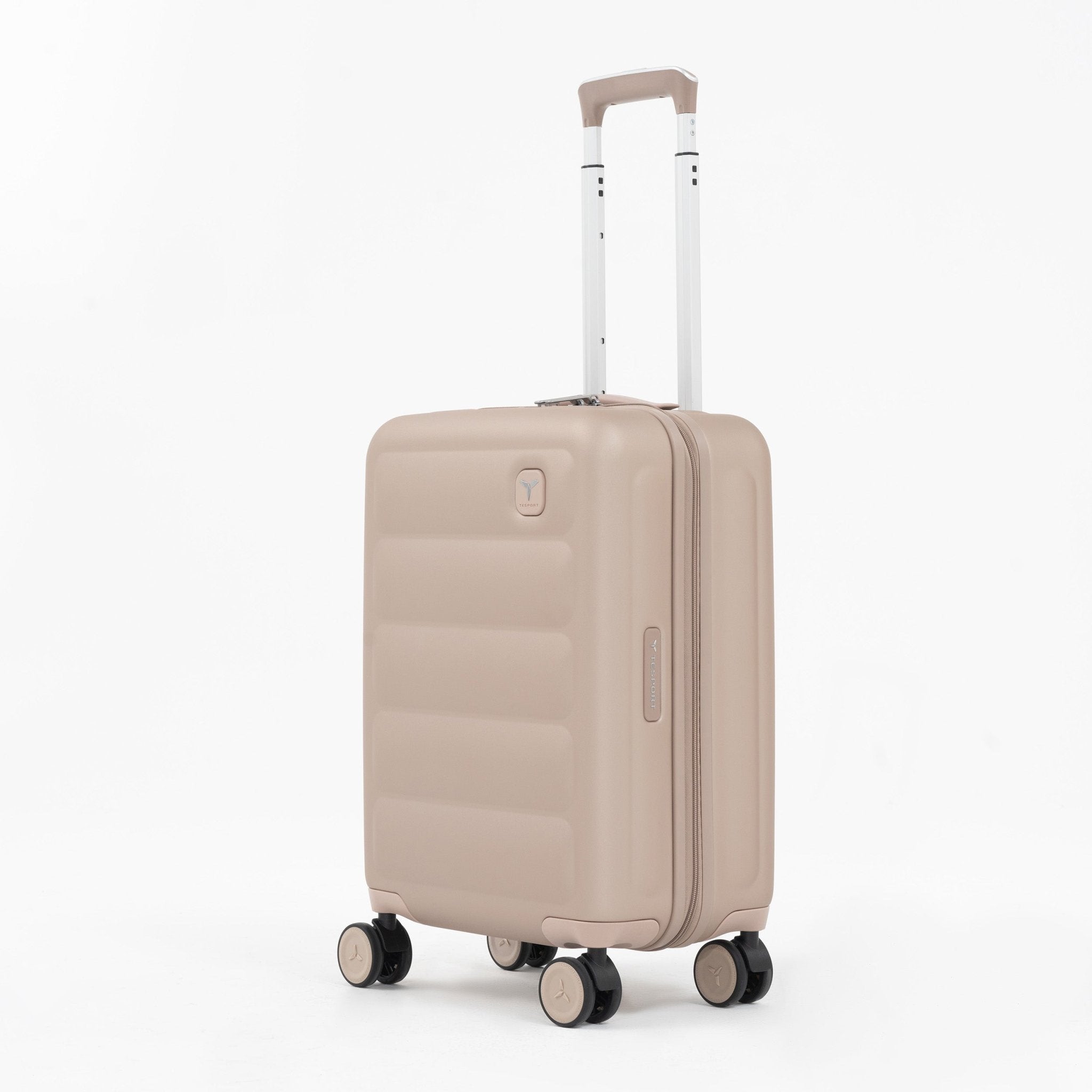 Tesport Cloud International Carry-On in Champagne angled view