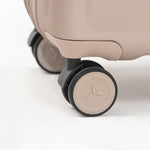 Tesport Cloud International Carry-On in Champagne 360 wheels shot
