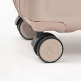 Tesport Cloud International Carry-On in Champagne 360 wheels shot
