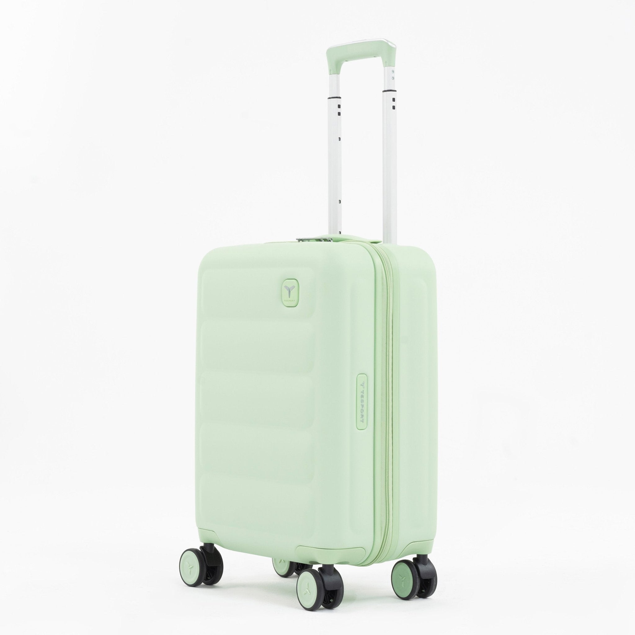 Tesport Cloud International Carry-On in Apple Green angled view