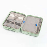 Tesport Cloud International Carry-On in Apple Green interior storage view