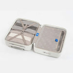 Tesport Cloud International Carry-On in White interior storage