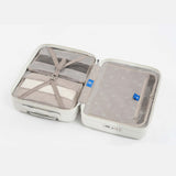 Tesport Cloud International Carry-On in White interior storage