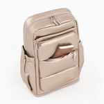 Tesport Cloud Large Backpack in Champagne holding book