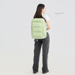 Tesport Cloud Large Backpack in Apple Green with female model