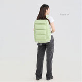 Tesport Cloud Large Backpack in Apple Green with female model