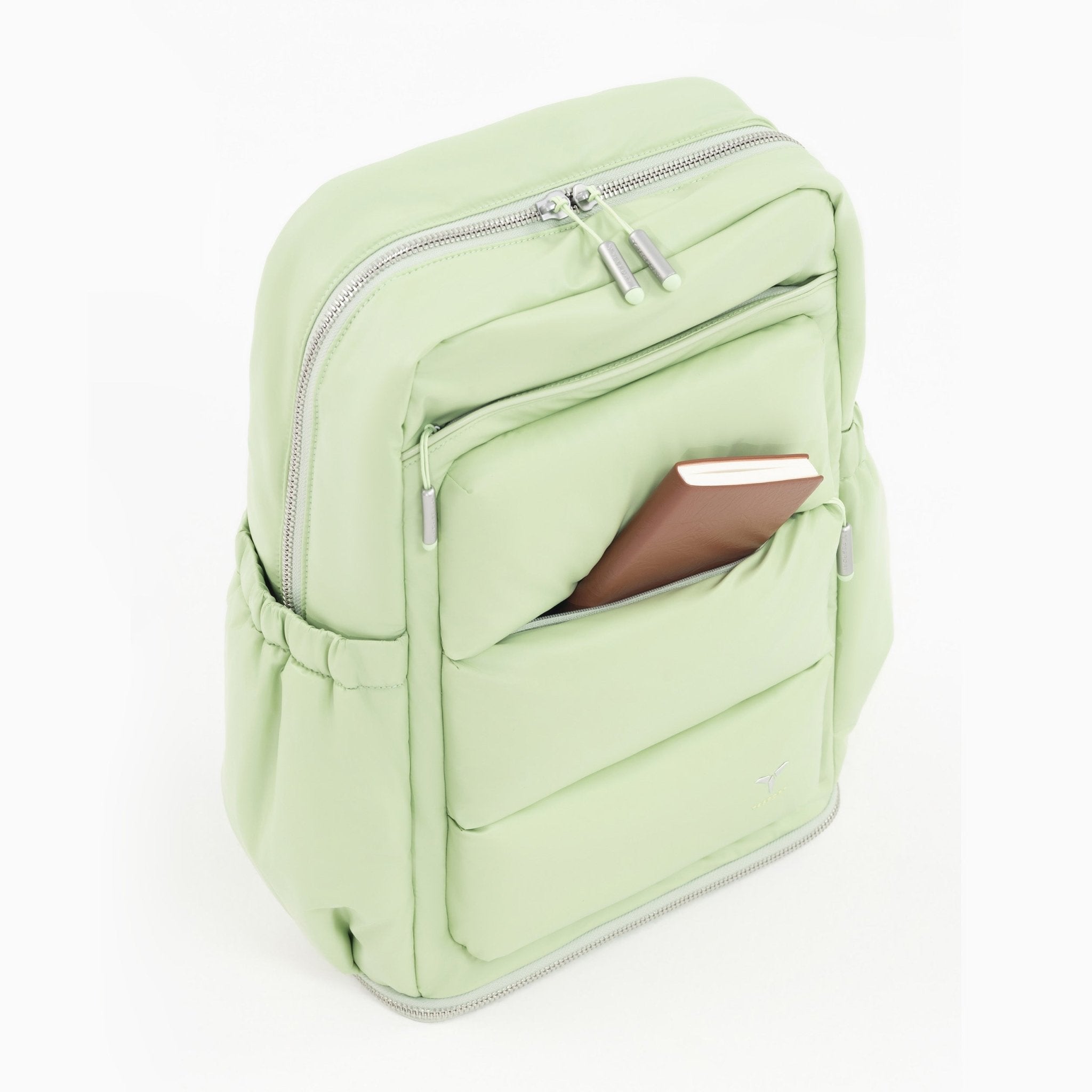 Tesport Cloud Large Backpack in Apple Green holding book