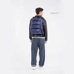 Tesport Cloud Large Backpack in Navy with male model