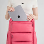 Tesport Cloud Large Backpack in Pink laptop storage