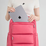 Tesport Cloud Large Backpack in Pink laptop storage