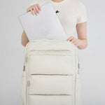 Tesport Cloud Large Backpack in White laptop storage