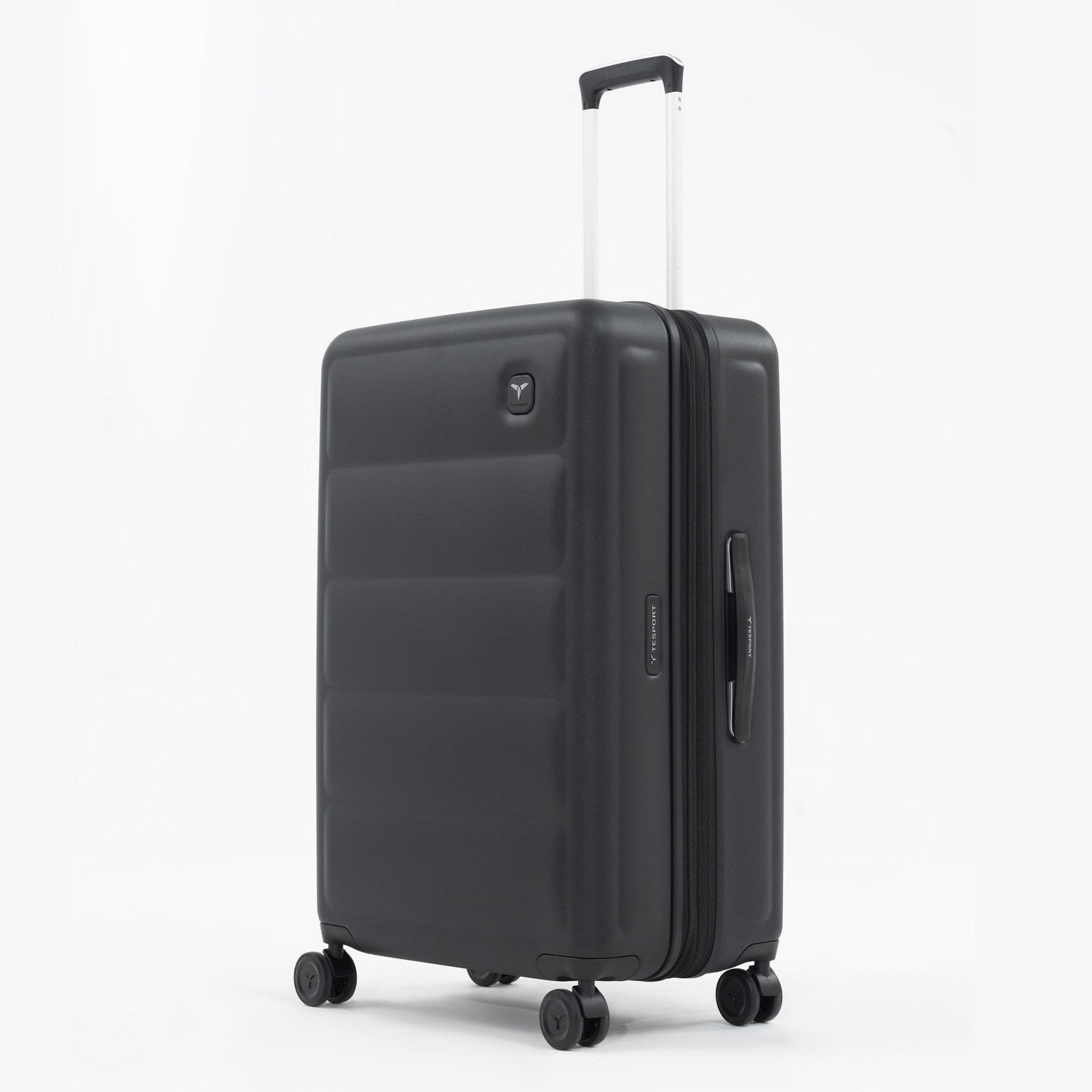Tesport Cloud Large Check-In In Black angled view