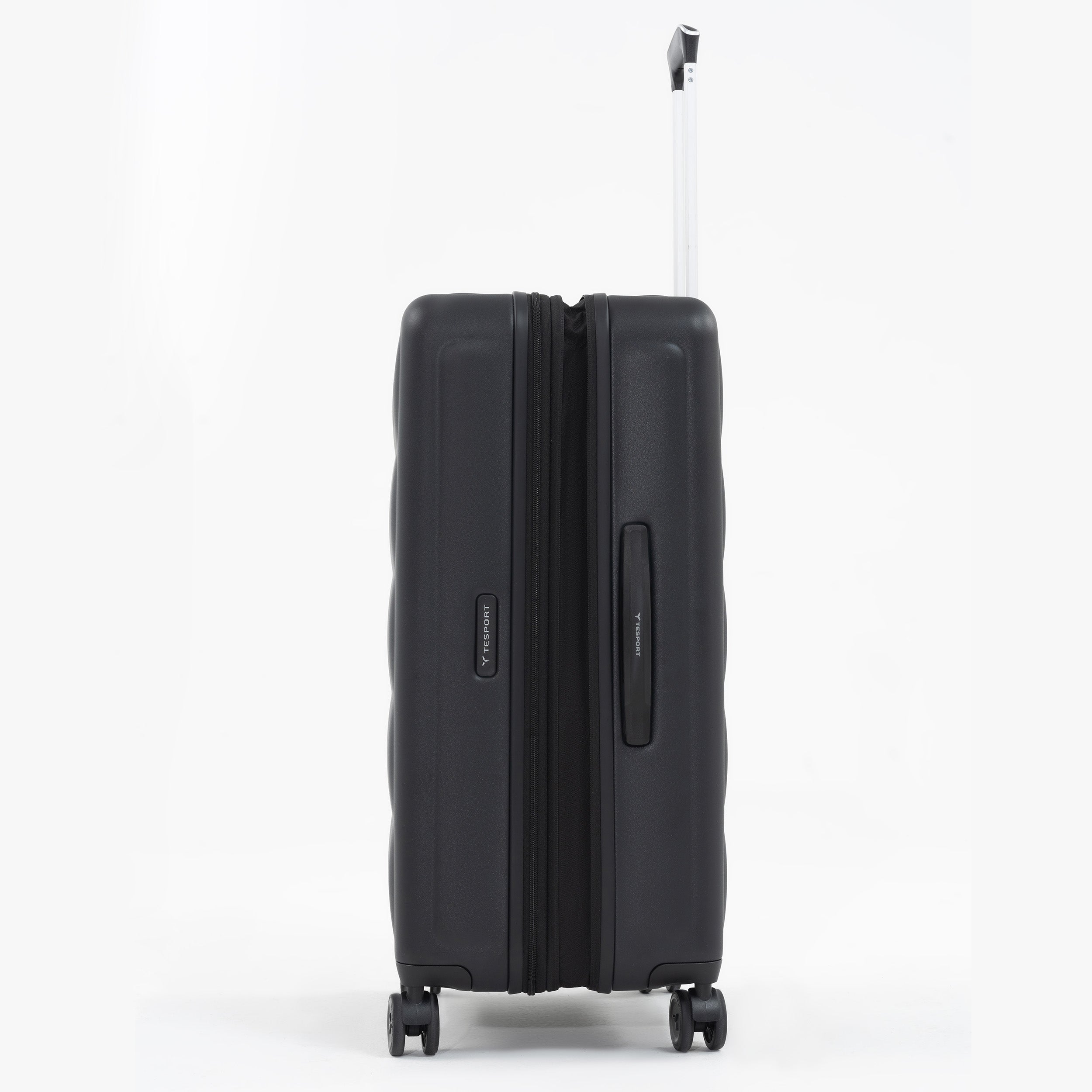 Tesport Cloud Large Check-In In Black side flex view