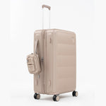 Tesport Cloud Large Check-In In Champagne with accessories