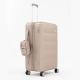 Tesport Cloud Large Check-In In Champagne with accessories