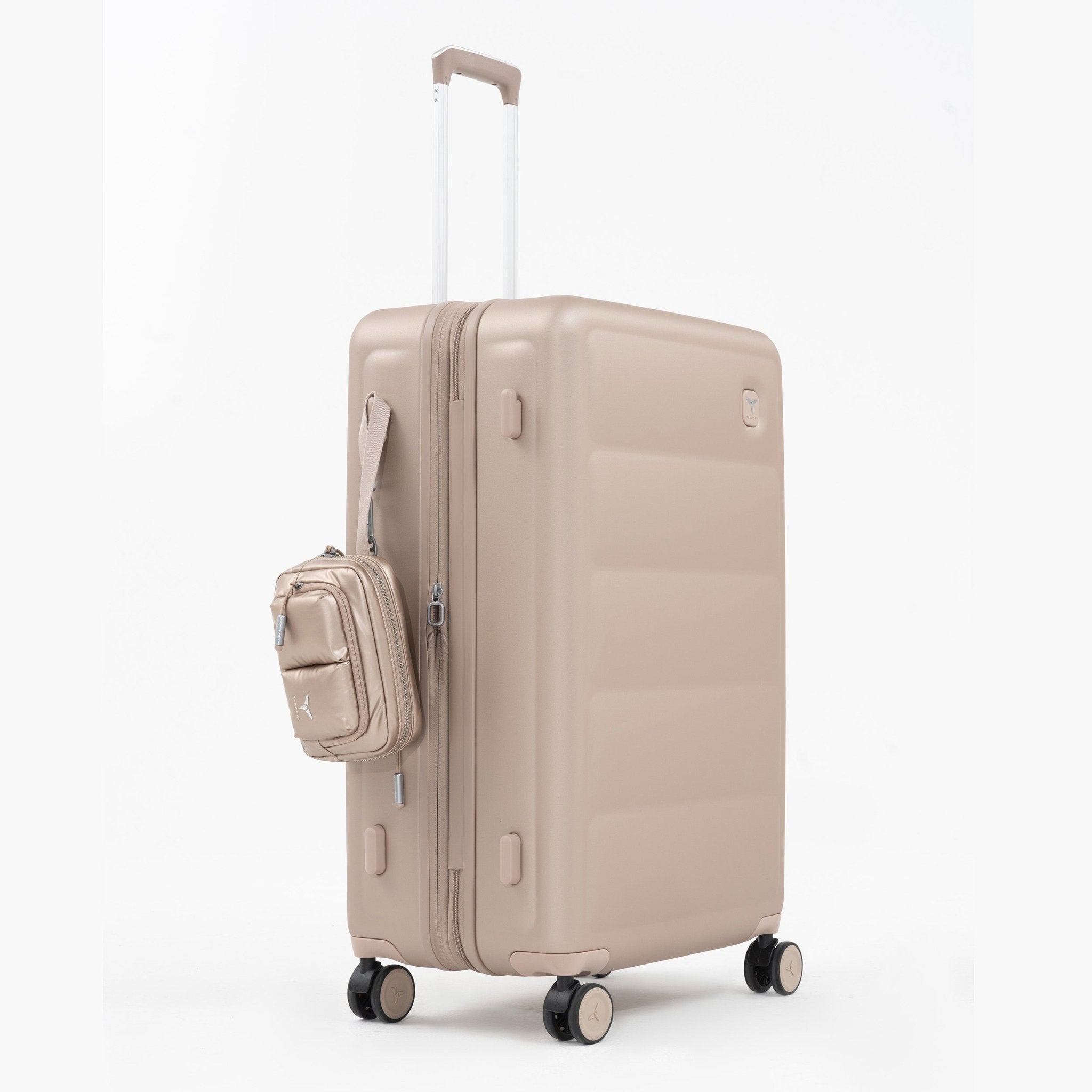 Tesport Cloud Large Check-In In Champagne with accessories