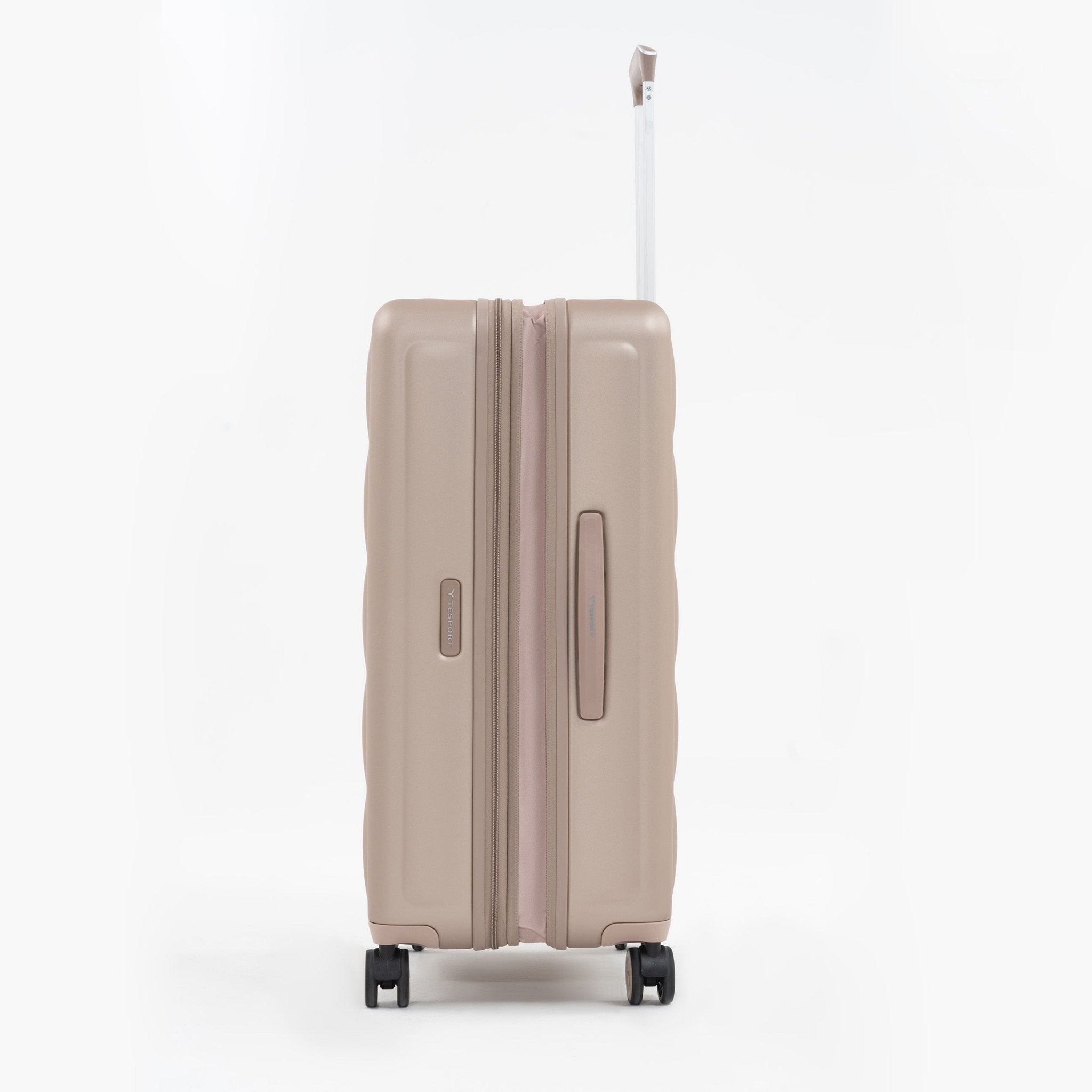 Tesport Cloud Large Check-In In Champagne side flex view