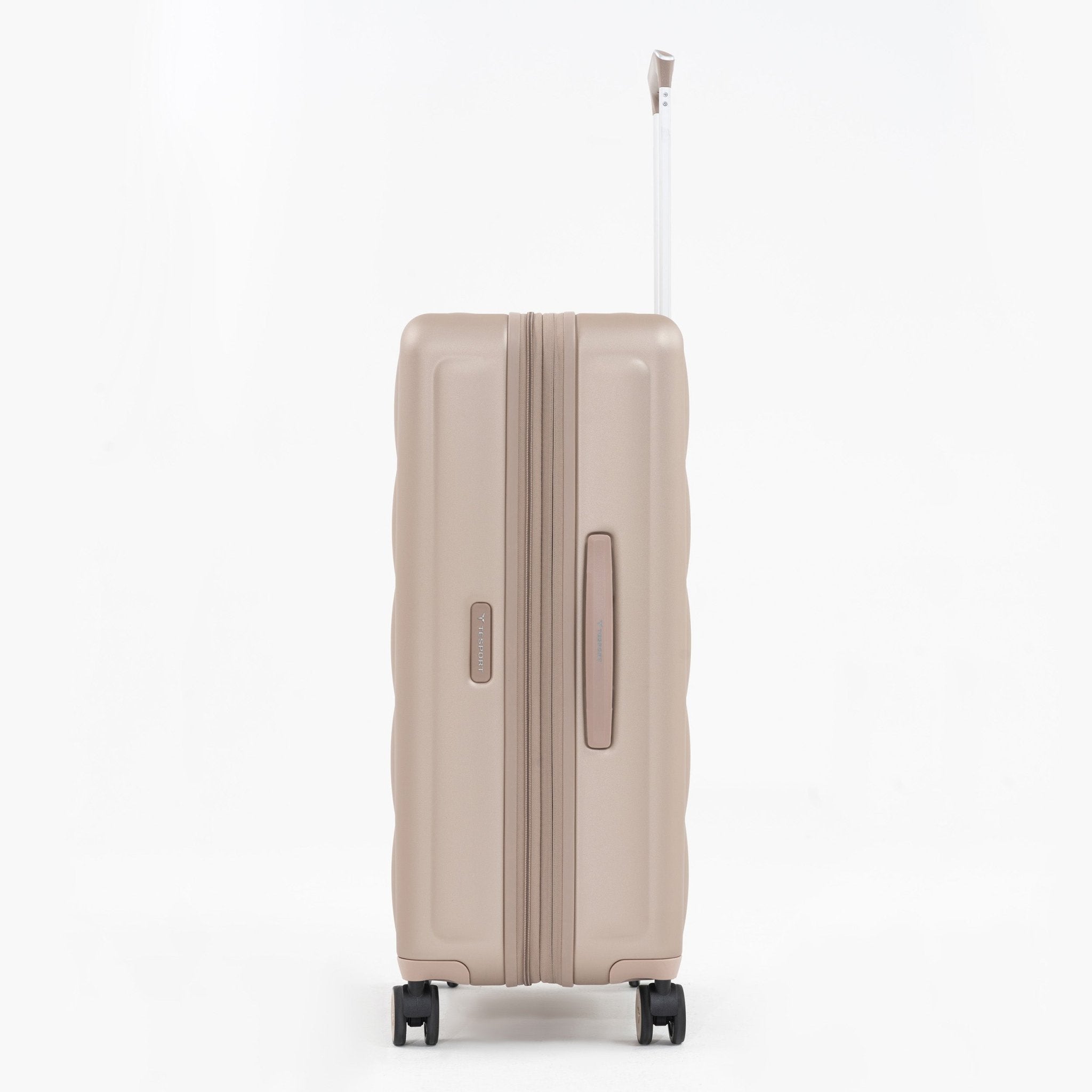 Tesport Cloud Large Check-In In Champagne side view