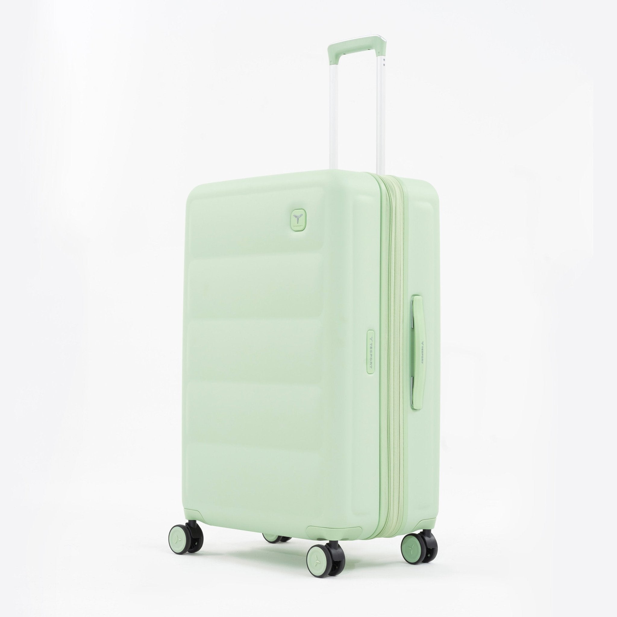 Tesport Cloud Large Check-In In Apple Green angled view