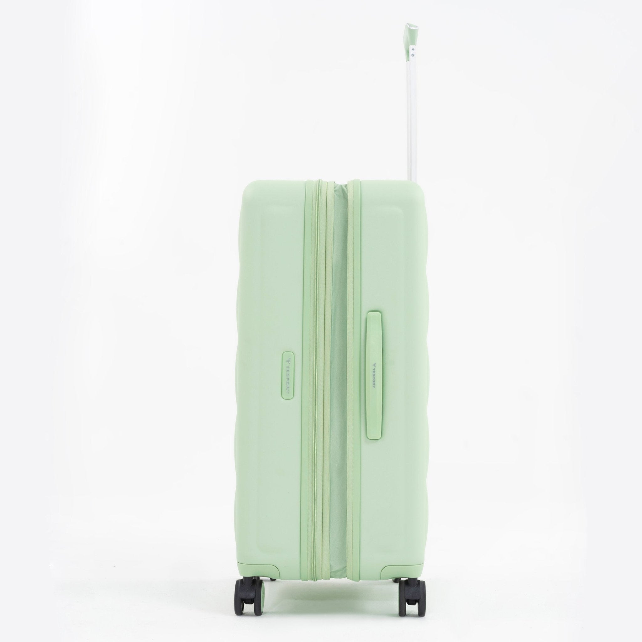 Tesport Cloud Large Check-In In Apple Green side flex view