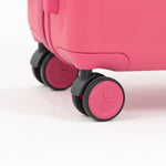 Tesport Cloud Large Check-In In Pink 360 wheels shot