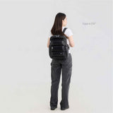 Tesport Cloud Medium Backpack in Black with female model