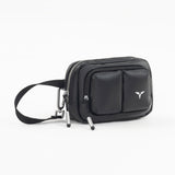 Tesport Cloud Mini Pouch in Black angled view