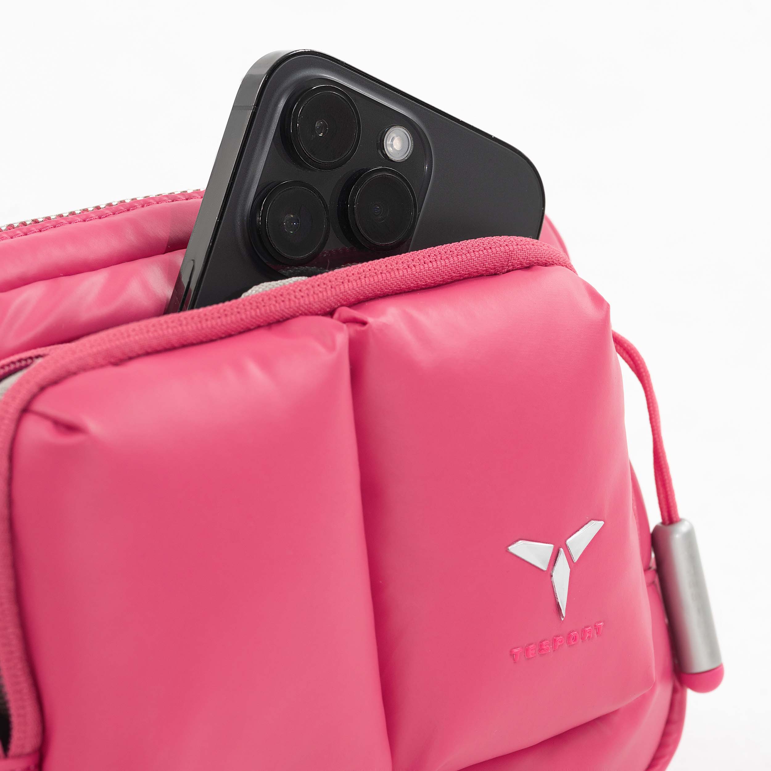 Tesport Cloud Mini Pouch in Pink phone storage