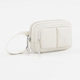 Tesport Cloud Mini Pouch in White angled view