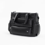 Tesport Cloud Tote in Black angled view