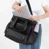 Tesport Cloud Tote in Black laptop storage
