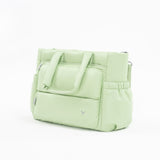Tesport Cloud Tote in Apple Green angled view